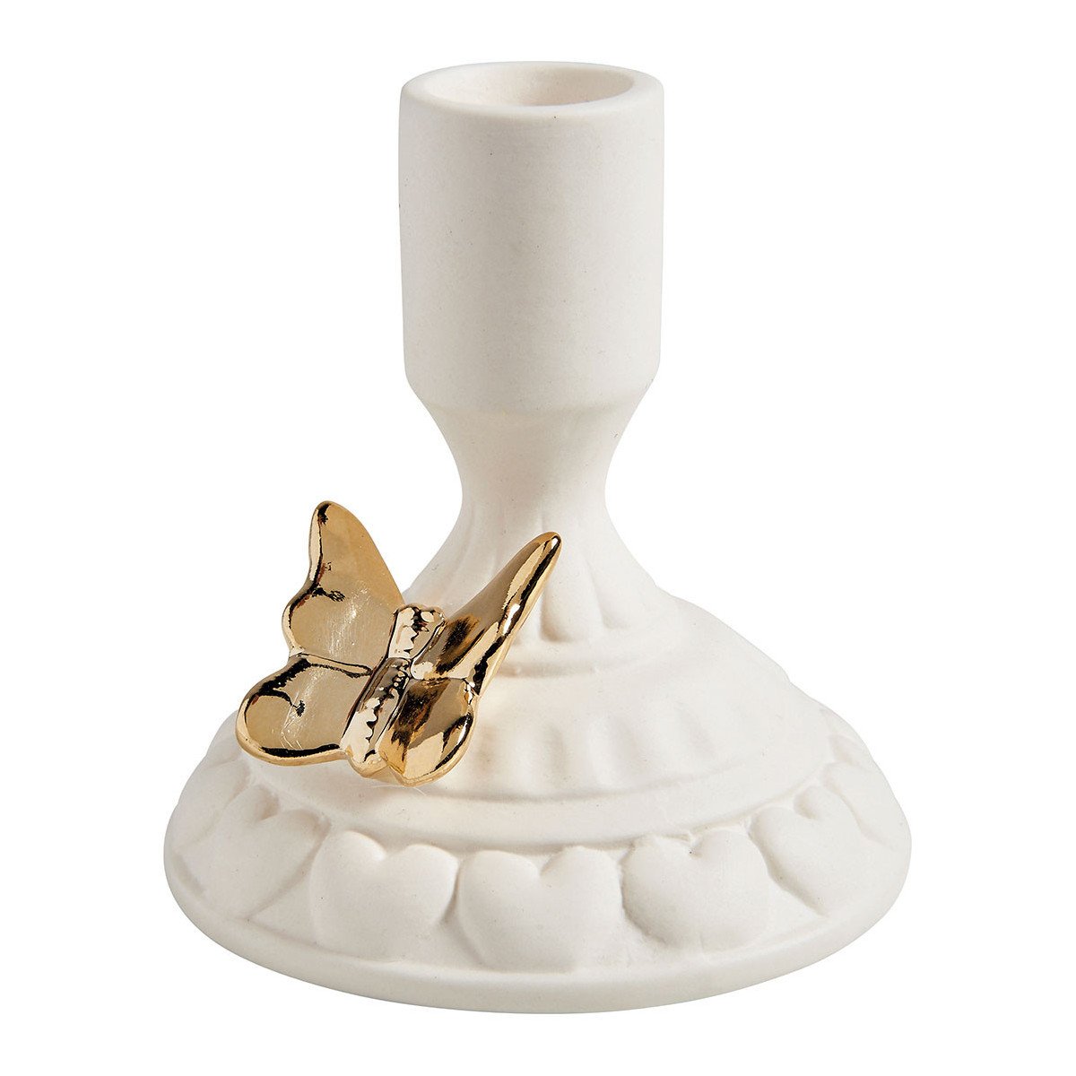 4ca20f_00ceb0bafe4f4377a95810c06922097dmv2.jpg Bougeoir sur pied en céramique blanche avec papillon doré