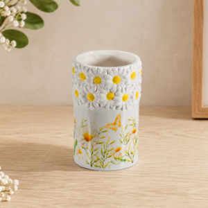 Vase en céramique Marguerites - Petit modèle