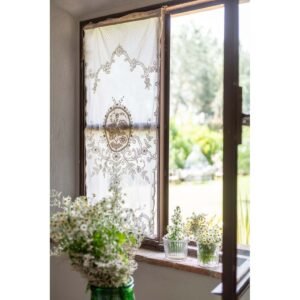 Rideau Dentelle Blanc Mariclò – Élégance Romantique 60 x 120 cm