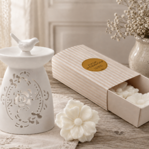 Coffret de 3 décors fondants parfumés – Fleur d’Oranger