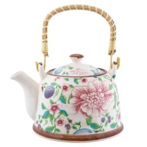 Théière florale romantique