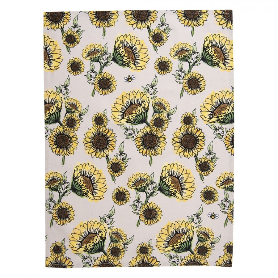 4ca20f_f6d08463432848d389c4bfa4b1c1ab3dmv2.jpg 🌻 Torchon de cuisine en coton – Motif tournesols – Clayre & Eef – Image 2