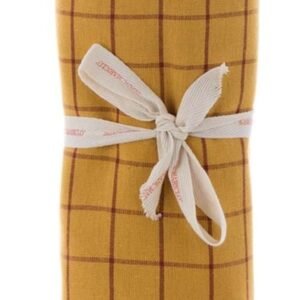 a40476 nappe carreaux moutarde