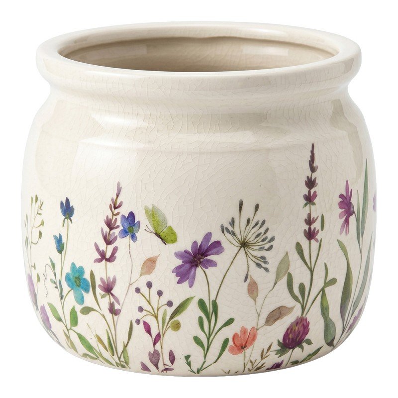6ce2439m pot de fleurs beige ceramique fleurs 6ce2439m pot de fleurs beige ceramique fleurs