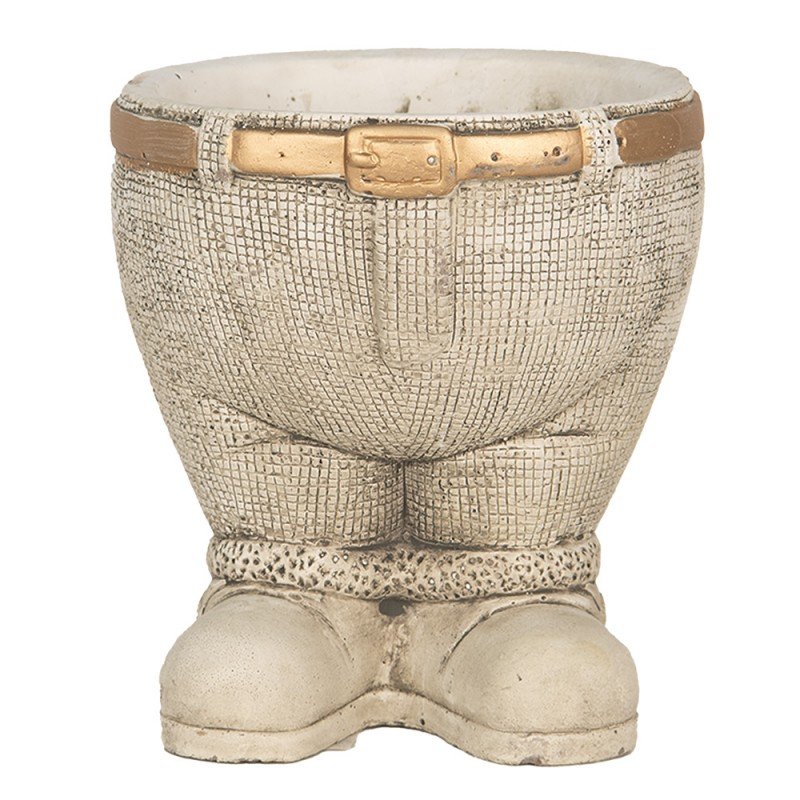 6te0496 pot de fleurs pantalon o 15x17 cm gris pierre pot de fleur 6te0496 pot de fleurs pantalon o 15x17 cm gris pierre pot de fleur