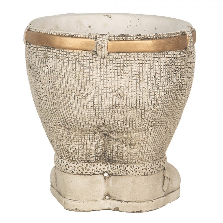 6te0496 pot de fleurs pantalon o 15x17 cm gris pierre pot de fleur 6te0496 pot de fleurs pantalon o 15x17 cm gris pierre pot de fleur