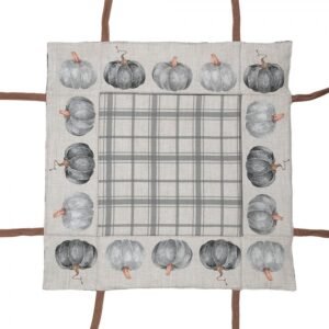 corbeille a pain 35x35x8 cm gris coton citrouille (2)