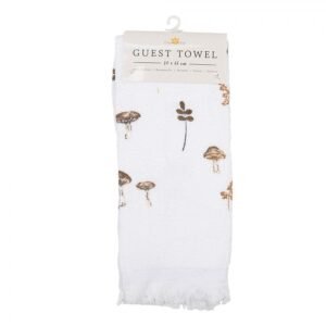 serviette invitee 40x66 cm blanc coton champignons (2)