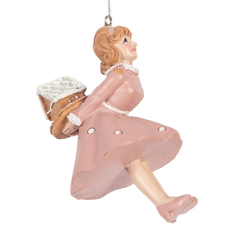 6pr5304 pendentif de noel fille 10 cm rose plastique 6pr5304 pendentif de noel fille 10 cm rose plastique